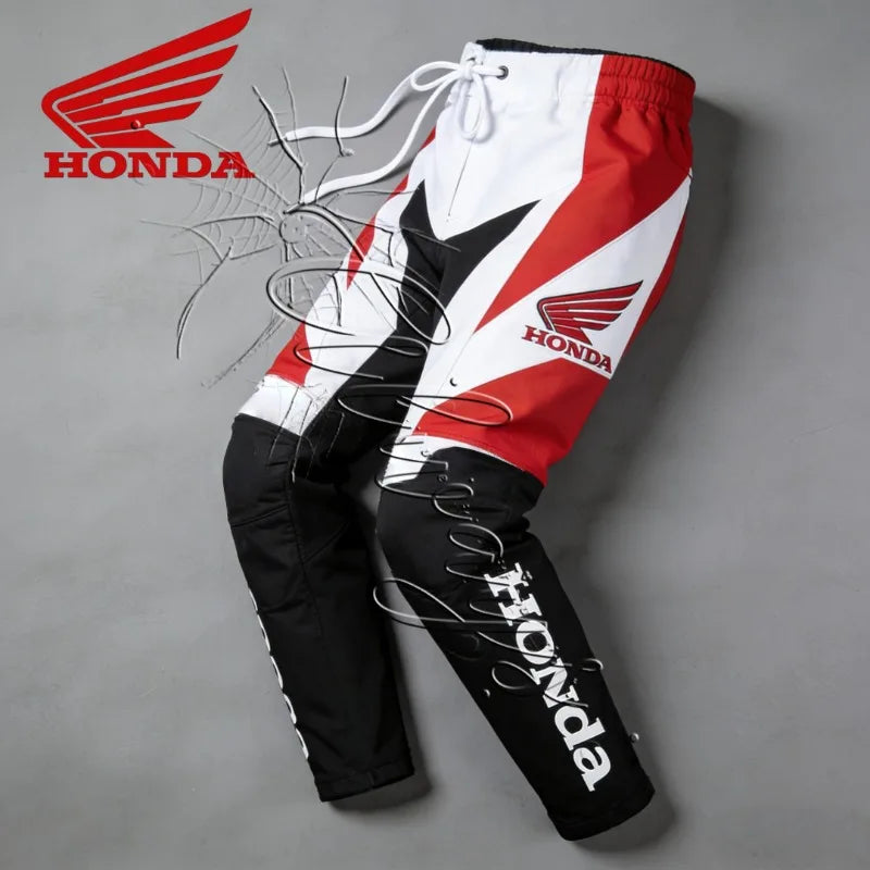 Men's Moto Skinny Pants With Printed Graphics