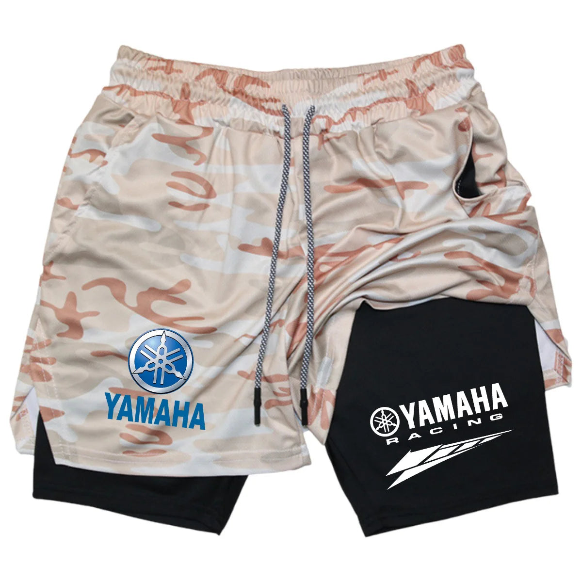 2 Color Men's 2-in-1 Running Shorts With Inner Layer